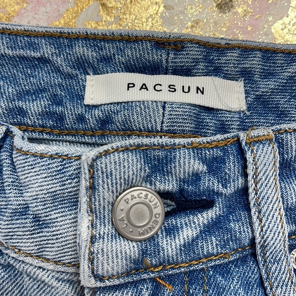 Pacsun Mom Jean destroyed distressed jeans 25 - Picture 6 of 8